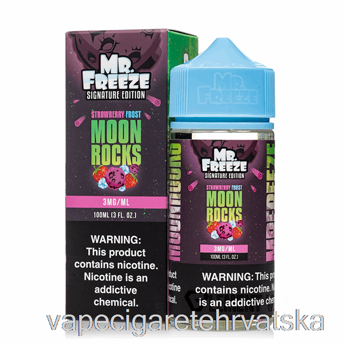 Vape Cigarete Moonrocks - Strawberry Frost - Mr Freeze - 100ml 0mg